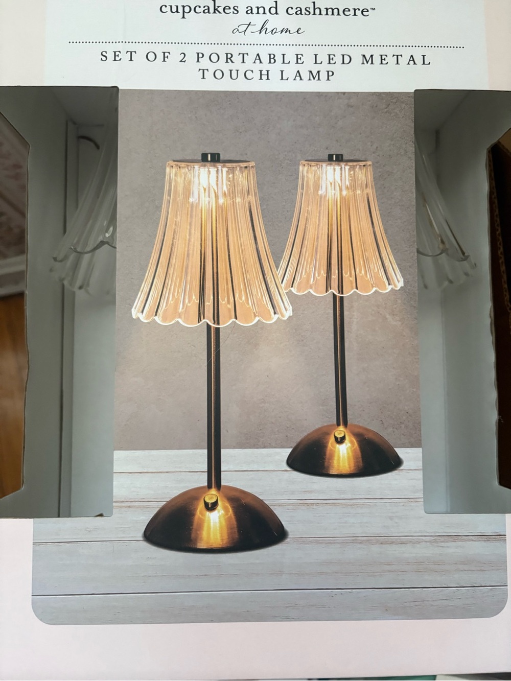 Cupcakes and Cashmere - Set of 2 LED Touch Lamps